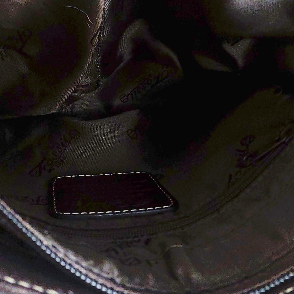 Fossil Lightly Pebbled Brown Leather Crossbody/Shoulder Bag - Picture 8 of 10